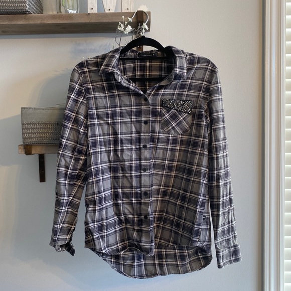 WILLIAM RAST Flannel with Gems - Picture 1 of 3